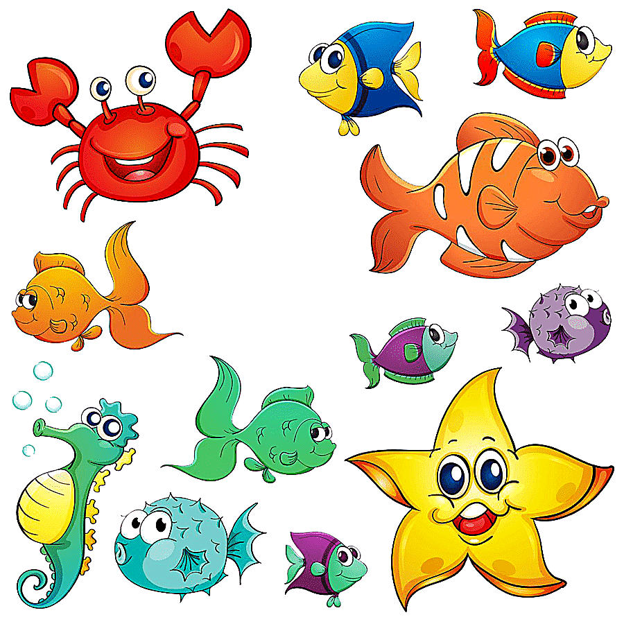 png clipart sea animal collection cartoon cartoon animals nautical mile