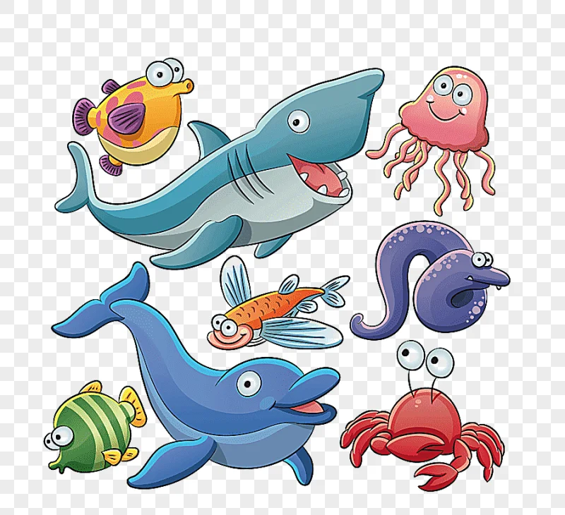 png clipart sea otter aquatic animal cartoon shark marine mammal animals