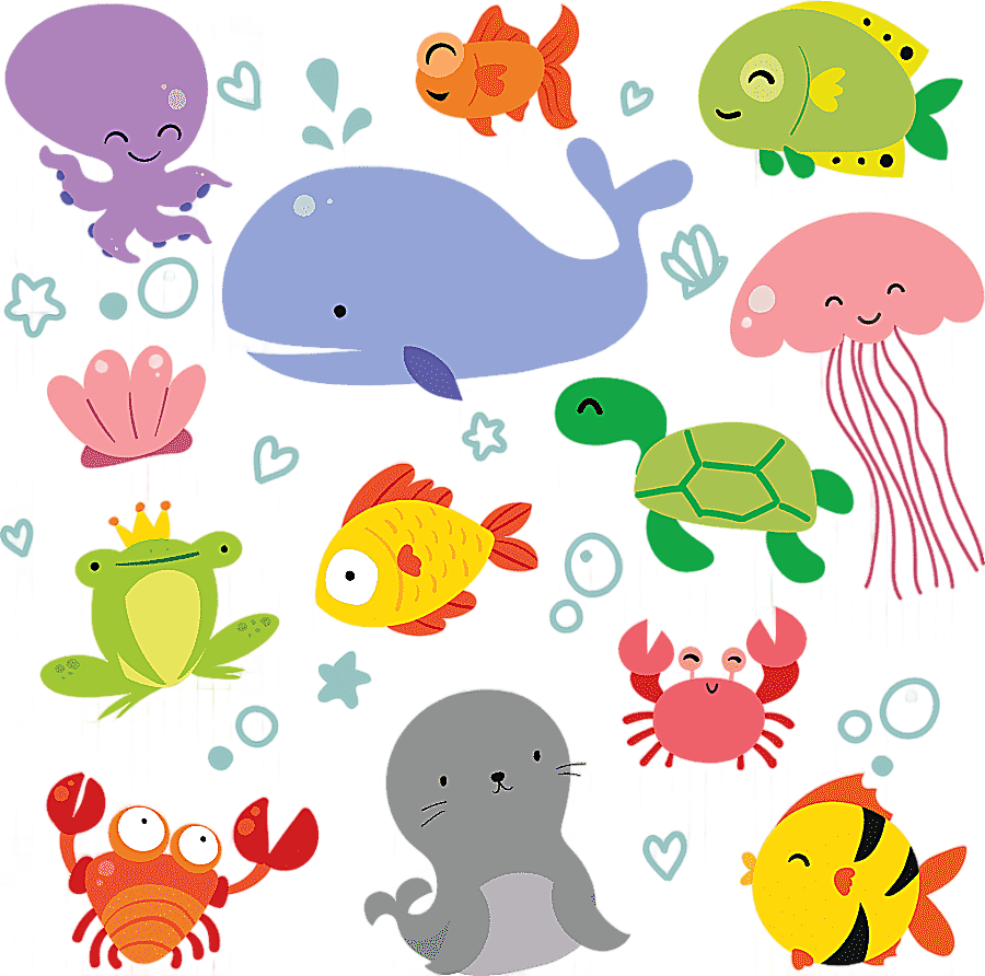 png clipart sealife animals cartoon