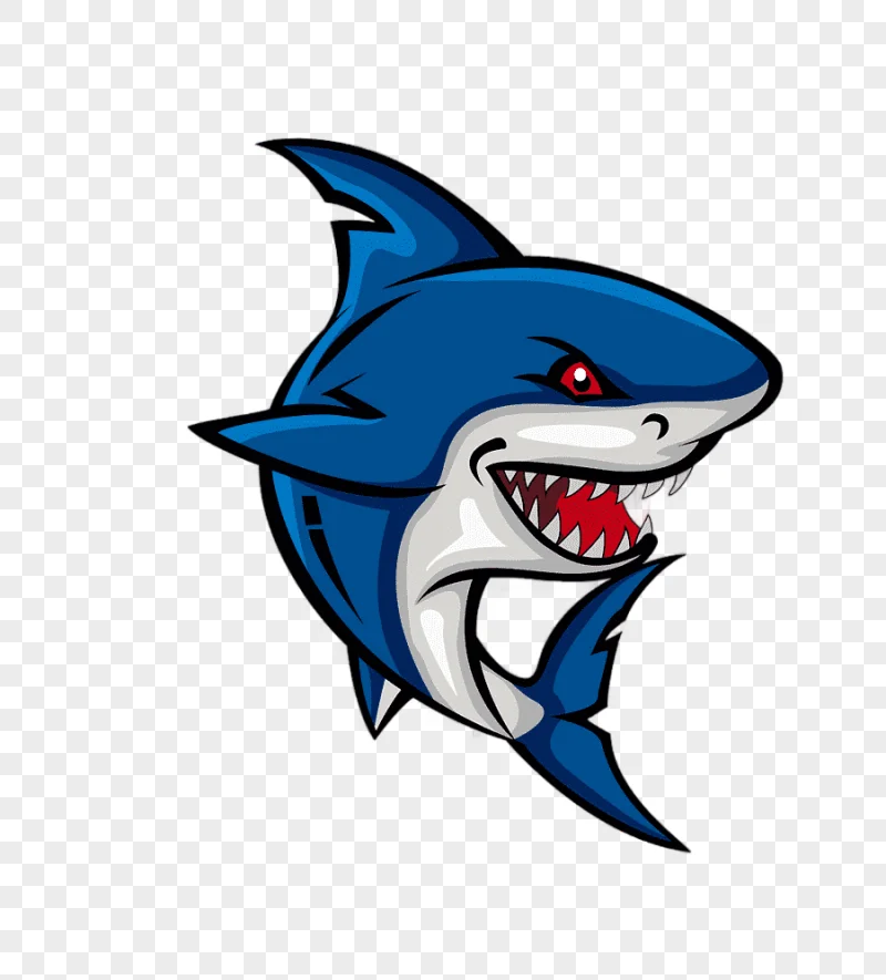 png clipart shark cartoon cartoon shark cartoon character blue