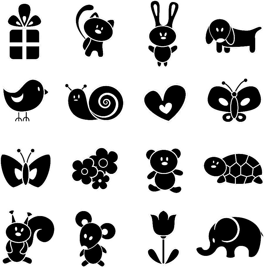 png clipart silhouette animal cuteness cartoon animal silhouettes cartoon character child