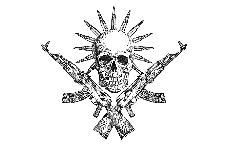 png clipart skull weapon animated cartoon font illustration skull fictional character weap