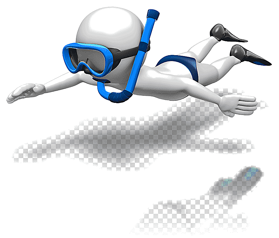 png clipart snorkeling scuba diving underwater diving animation cartoon parachute blue han
