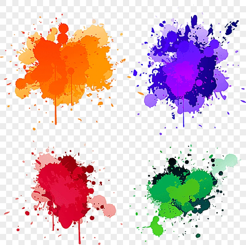 png clipart splash paint illustration paint splash multicolored abstract painting watercol