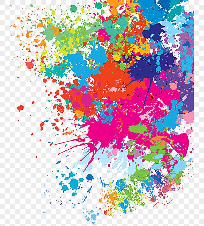 png clipart splash pattern multicolored abstract painting watercolor painting ink