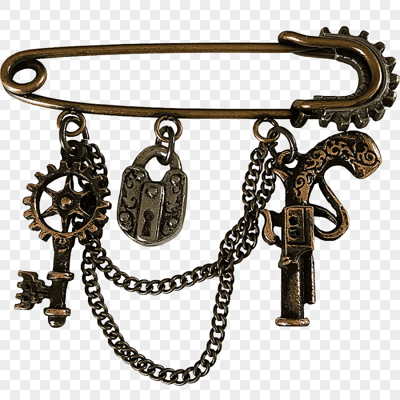 png clipart steampunk santa brooch punk pin metal