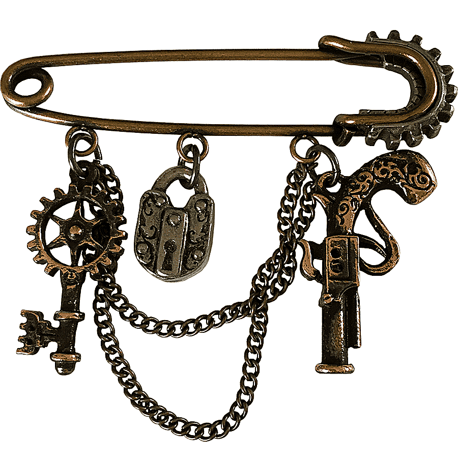 png clipart steampunk santa brooch punk pin metal