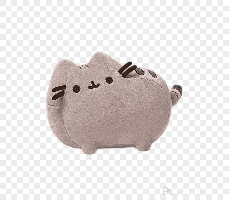 png clipart stuffed animals cuddly toys gund pusheen plush cat cat animals textile