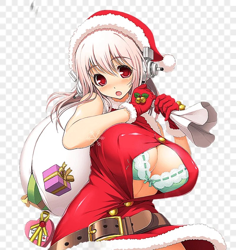 png clipart super sonico santa claus christmas xmas santa claus holidays manga