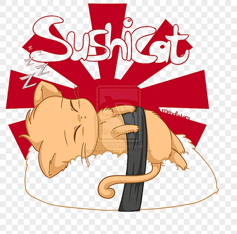 png clipart sushi cat sushi cat kavaii kitten cute sushi love food