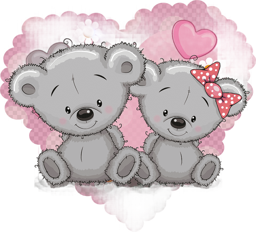 png clipart teddy bear cartoon graphy cartoon animals couple love cartoon character