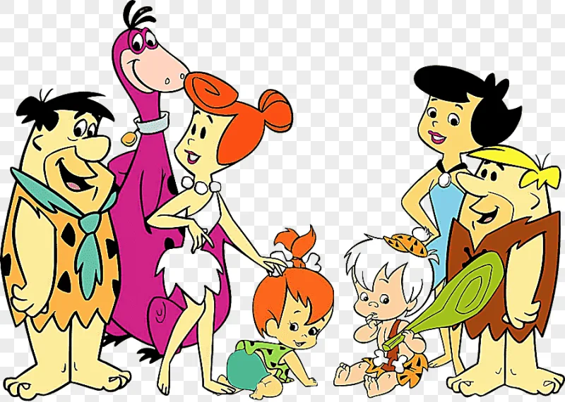 png clipart the flintstones illsutration fred flintstone pebbles flinstone wilma flintston