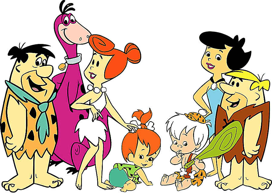 png clipart the flintstones illsutration fred flintstone pebbles flinstone wilma flintston