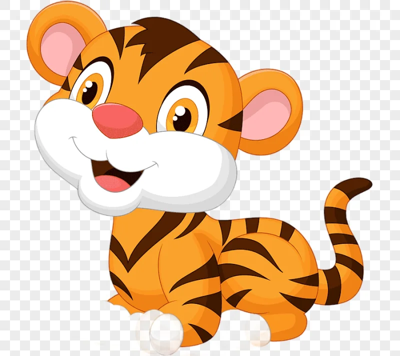 png clipart tiger cartoon cartoon tiger cartoon character mammal