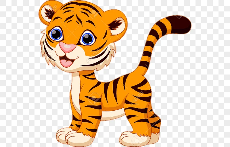 png clipart tiger cartoon tiger mammal cat like mammal