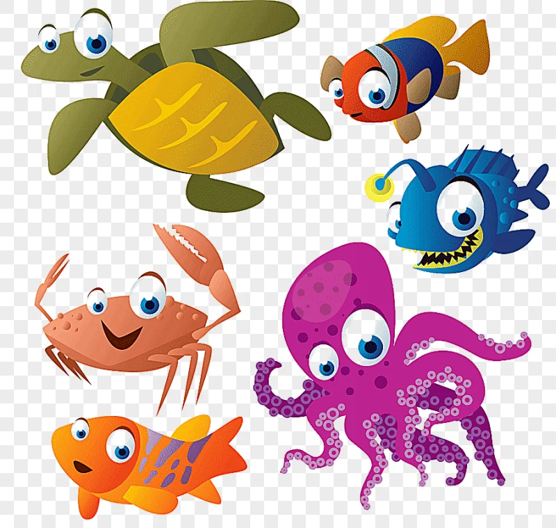 png clipart turtle cartoon aquatic animal drawing cartoon fish animals baby toys