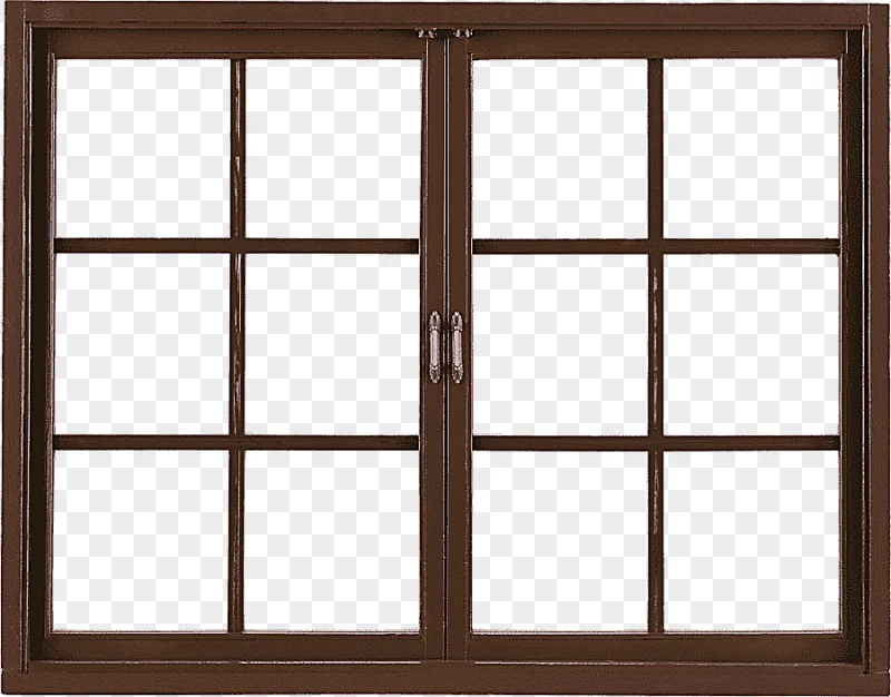 png clipart two brown metal frame 6 lite window panes window sliding glass door frame wind