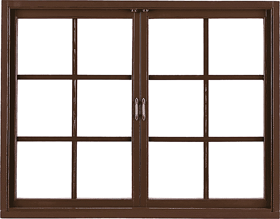 png clipart two brown metal frame 6 lite window panes window sliding glass door frame wind