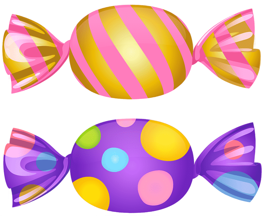 png clipart two purple and orange candy illustration candy cane candy corn lollipop candy