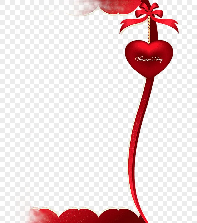 png clipart valentine s day frame valentines day decorative ornament for frame red and bro