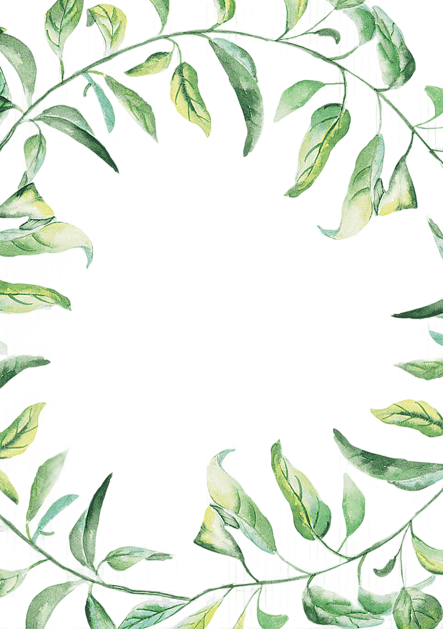 png clipart watercolor painting drawing green watercolor border painting of leaves border