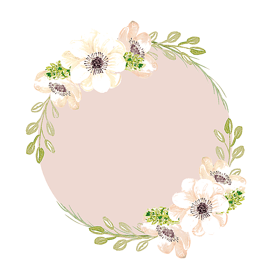 png clipart watercolor painting pink flowers hand painted garlands yellow and pink floral