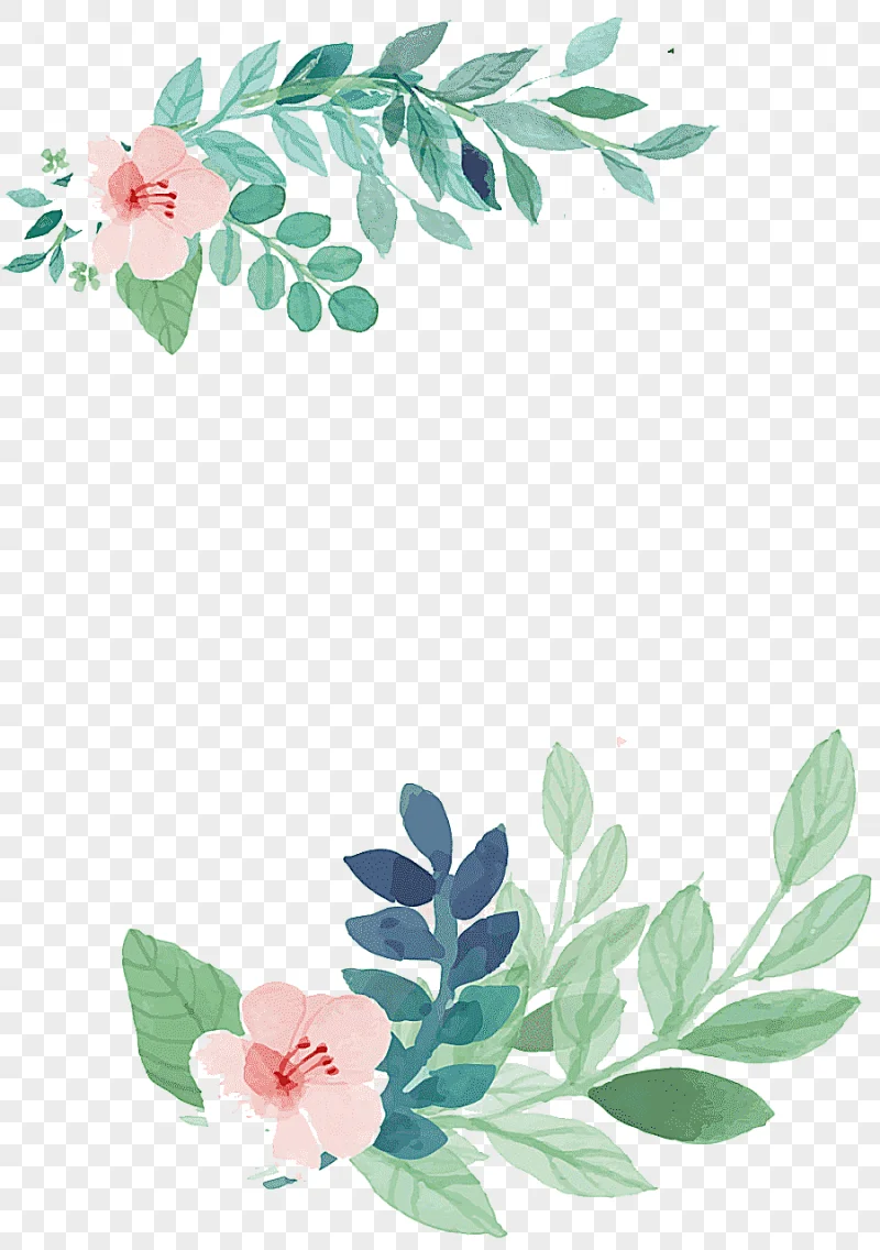 png clipart wedding invitation watercolor painting flower flowers pink flowers with green