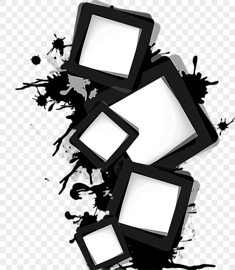 png clipart white and black frame ink border rectangle innovation