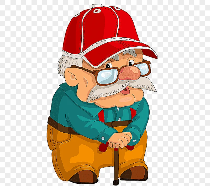 png clipart white bearded old man cartoon animation ala lei hat hand painted cartoon white