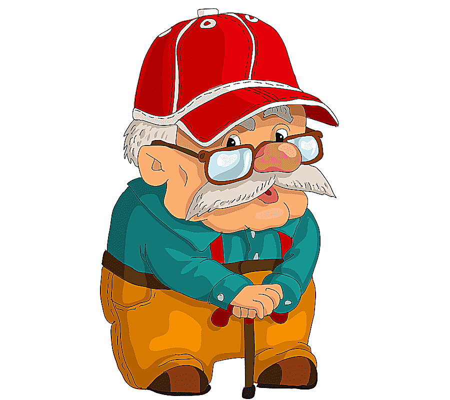 png clipart white bearded old man cartoon animation ala lei hat hand painted cartoon white