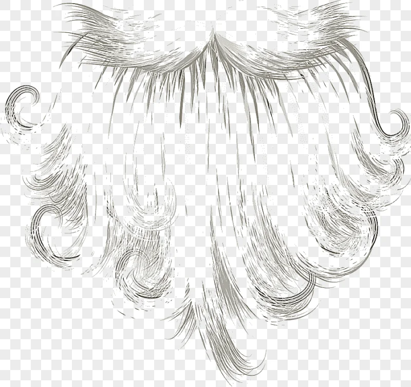 png clipart white hair santa claus beard christmas santa claus beard monochrome merry chri