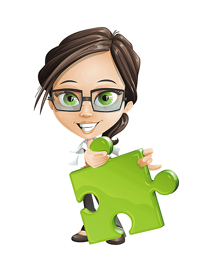 png clipart woman holding green puzzle piece art adobe character animator animation puppet