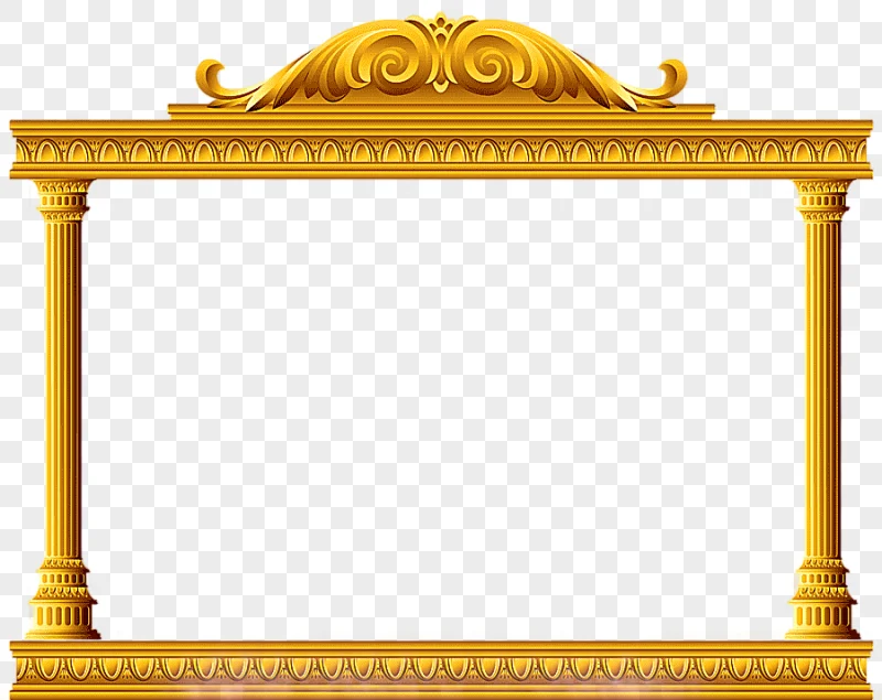 png clipart yellow column frame encapsulated postscript posters decorative elements furnit