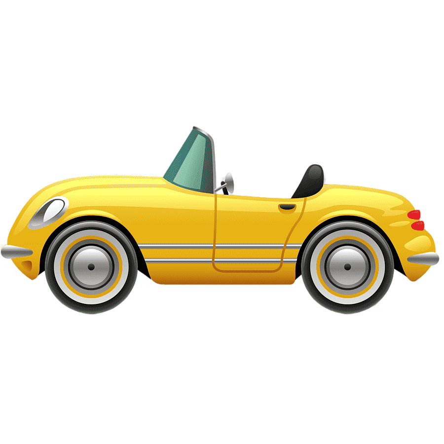 png clipart yellow convertible sports car convertible cartoon cartoon yellow car cartoon c