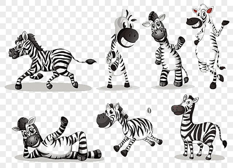 png clipart zebra cartoon animals zebra mammal cat like mammal
