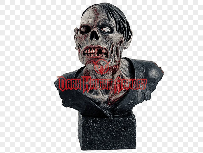 png clipart zombie undead bust sculpture figurine zombie fictional character arm