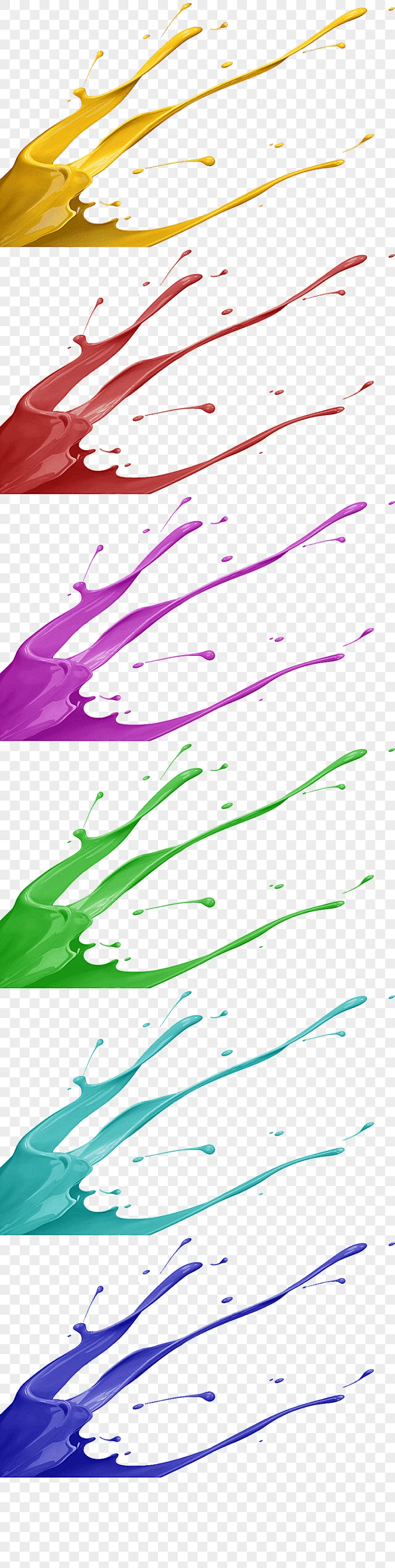 png clipart assorted color splashes illustration juice pigment color color splash juice wa