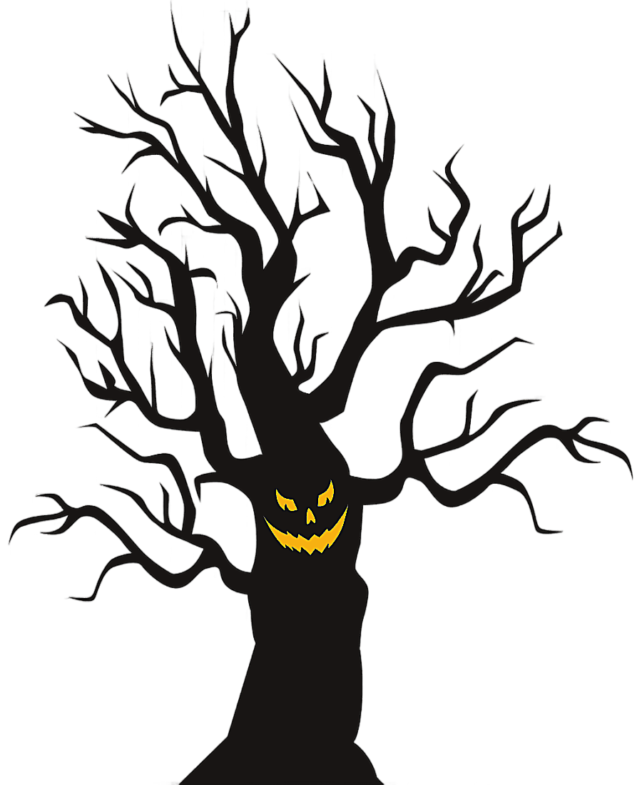 png clipart black leafless halloween tree halloween halloween scary tree happy halloween p