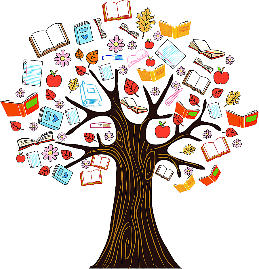 png clipart book tree reading color book knowledge tree illustration tree illustration wit