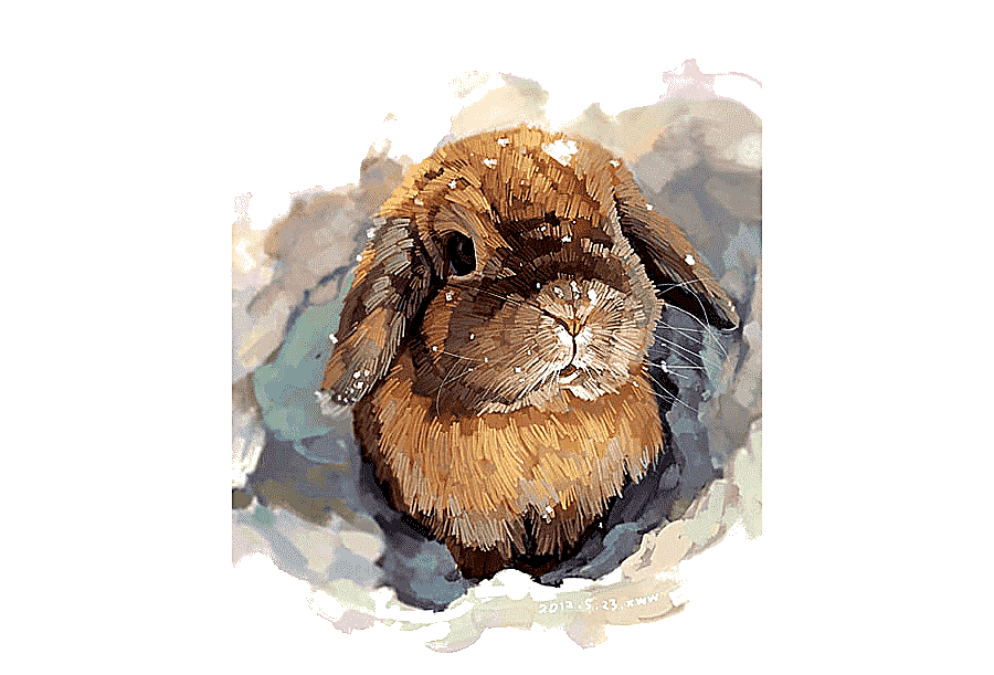 png clipart brown rabbit painting watercolor painting art drawing hand painted watercolor
