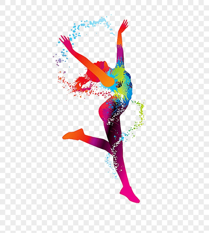 png clipart dancing girl dance watercolor painting silhouette animals mural