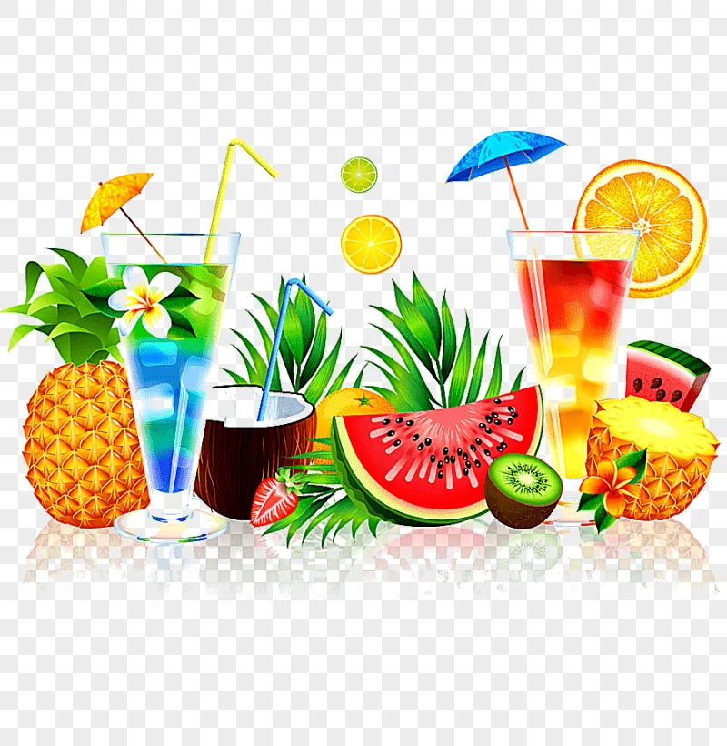 png clipart juice fruit watermelon pineapple summer juice variety of fruits food summer