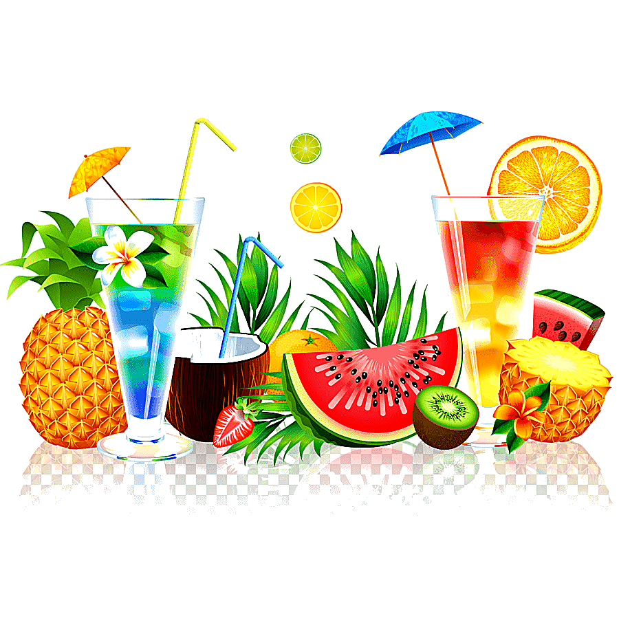 png clipart juice fruit watermelon pineapple summer juice variety of fruits food summer