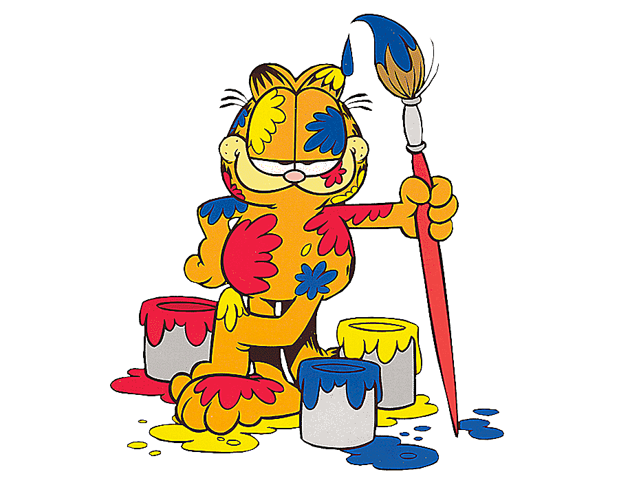 png clipart odie garfield painting art painting canvas cartoon