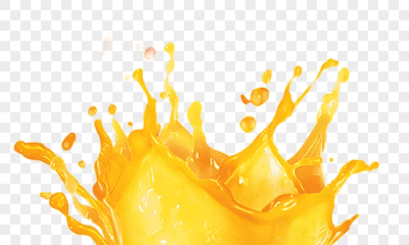 png clipart orange juice fruit free juice splash pull creative effects splash of yellow li
