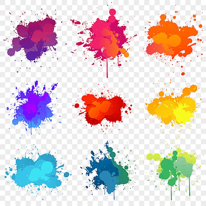 png clipart paint illustration illustration color pigment splash background assorted color