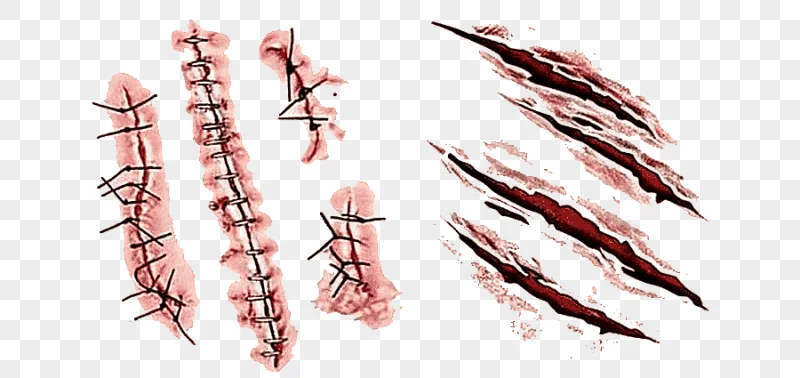png clipart scar hand painted scar ferocious
