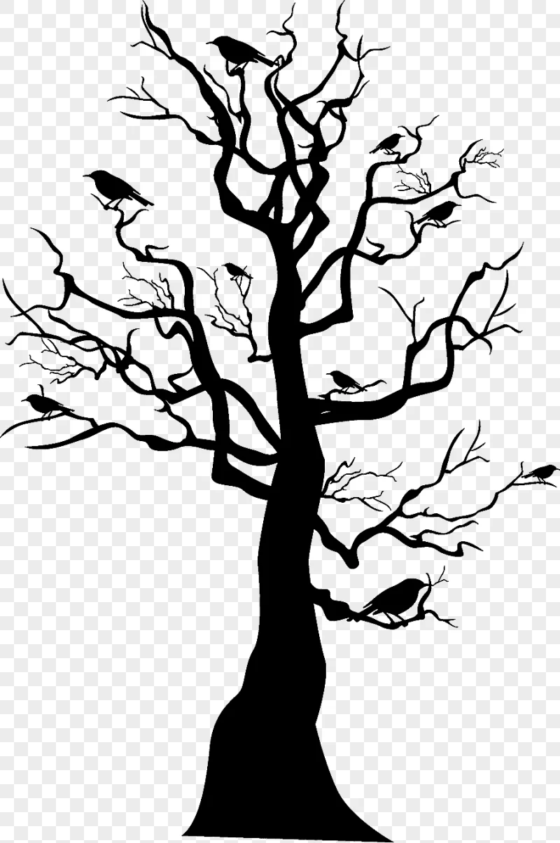 png clipart tree skeleton halloween black halloween tree leaf tree branch