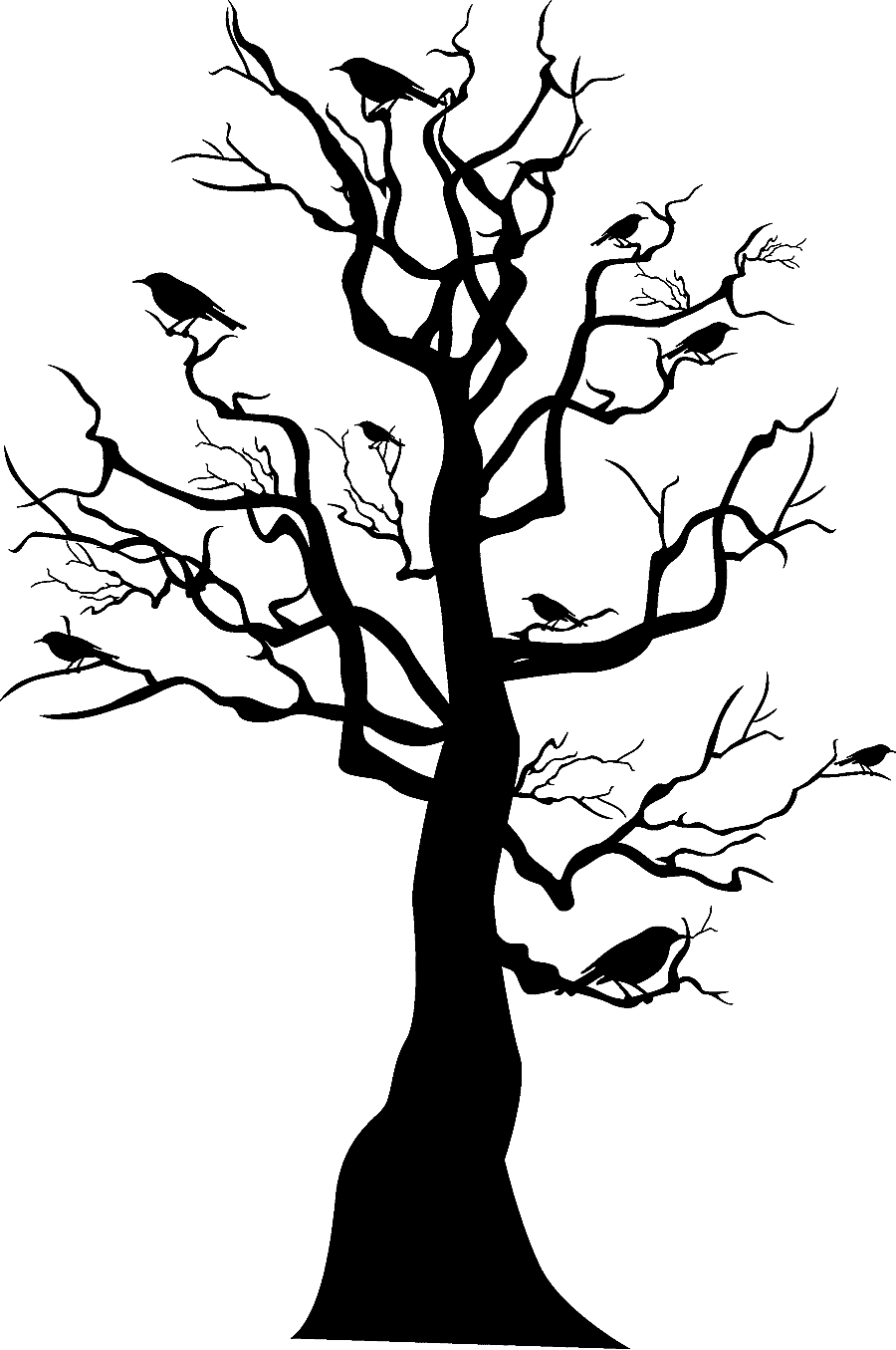 png clipart tree skeleton halloween black halloween tree leaf tree branch